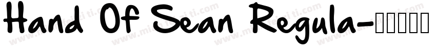 Hand Of Sean Regula字体转换
